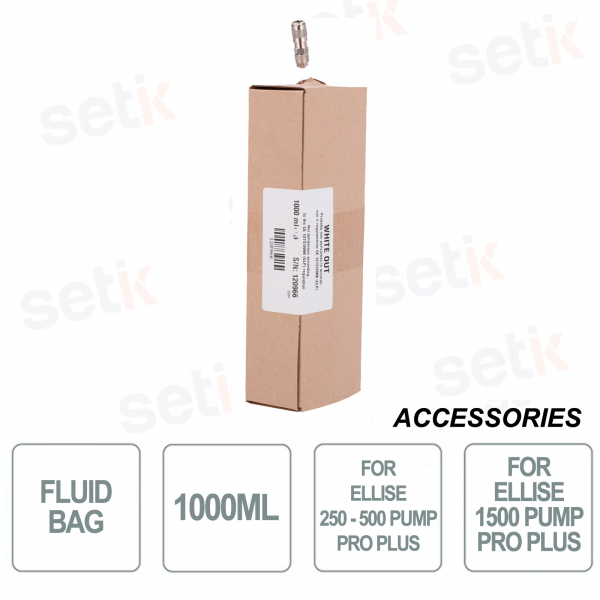 Fog generator refill bag - Contents 1000ml - For ELLIPSE 250 - 500 - 1500 PUMP PRO PLUS models