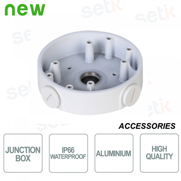 Junction Box Bianca PFA139 per Telecamere, Resistente e Compatta - Dahua