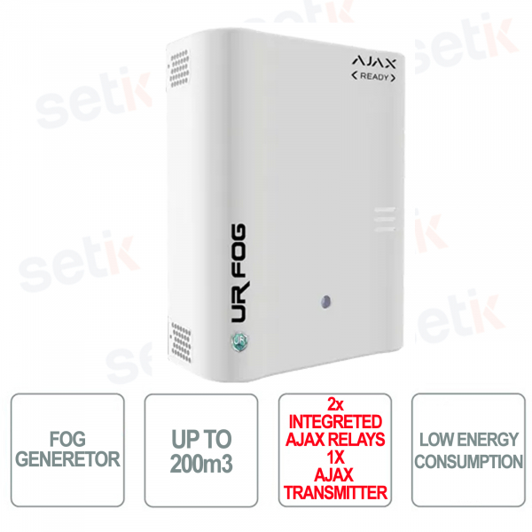 Alarma de niebla - MODULAR 200 AJAX READY - 2 relés Ajax + Transmisor Ajax incluido - Hasta 200m3 - UR FOG
