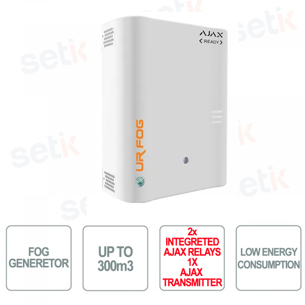 Alarme de brouillard - MODULAR 300 AJAX READY - 2 relais Ajax + 1 Transmetteur AJAX inclus - Jusqu'à 300m3 - UR FOG