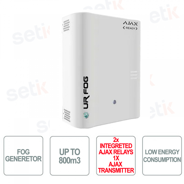 Fog alarm - MODULAR 800 AJAX READY - 2 Ajax relays + 1 AJAX Transmitter included - Up to 800m3 - UR FOG