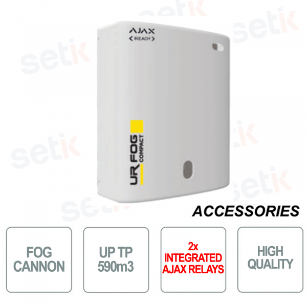 UR FOG - Generador de niebla - Hasta 390m3 - 2 relés Ajax incluidos - Cubierta de plástico