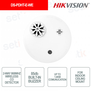 Sensor de temperatura Hikvision 868Mhz hasta 1,6Km
