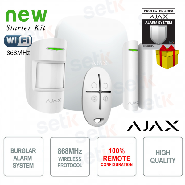 AJAX Kit di Allarme Professionale Wireless senza fili GPRS / Ethernet