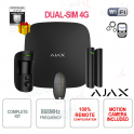 AJAX Kit de Alarma Inalámbrico Profesional GPRS/Ethernet dual-SIM 4G Color Negro