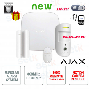 Kit d'alarme sans fil professionnel AJAX GPRS / Ethernet 2SIM 2G