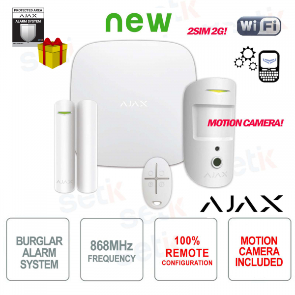 Kit d'alarme sans fil professionnel AJAX GPRS / Ethernet 2SIM 2G