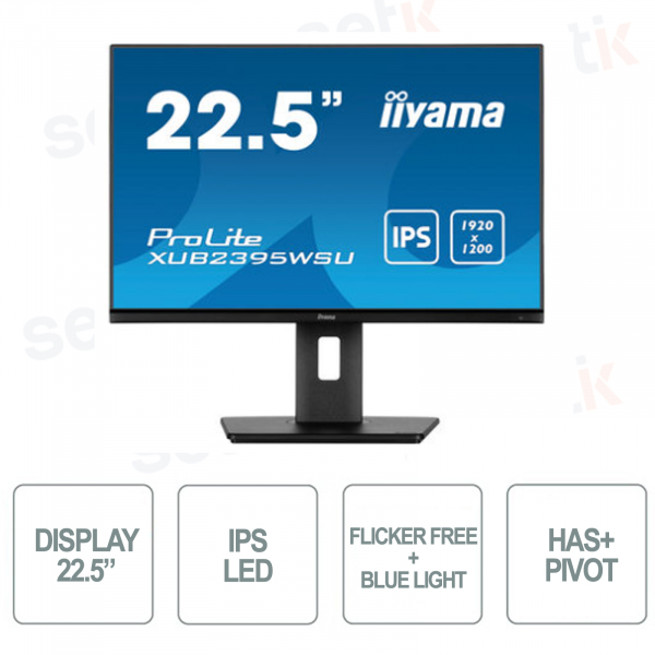 Monitor IIYAMA ProLite 22.5'' IPS LED - Speakers - HAS-PIVOT - B5