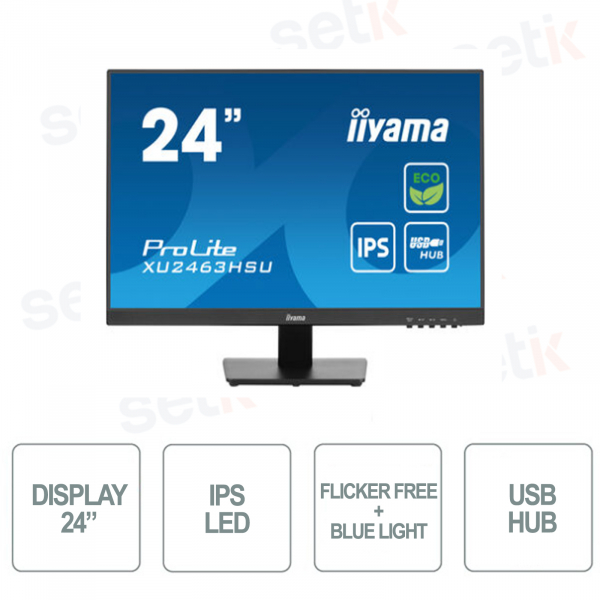Monitor de altavoz ProLite 24” IPS FULL HD 3ms sin parpadeo – IIYAMA