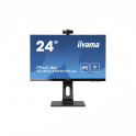 Iiyama Prolite 24-Zoll-IPS-LED-Webcam- und Mikrofon-Monitor – verfügt über (150 mm) + Pivot (Rotation auf beiden Seiten)