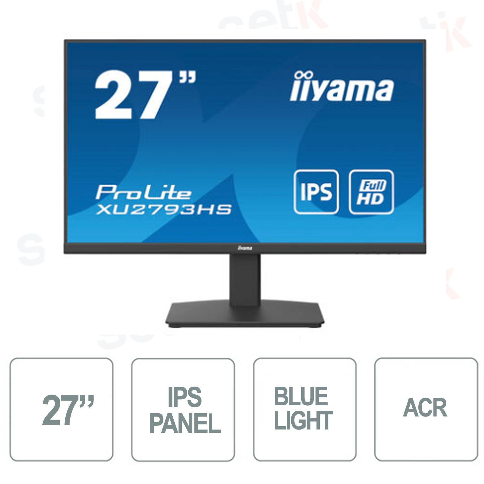 XU2793HS-B6 - iiyama 27 inch ips led full HD ACR Vesa monitor - Setik.biz