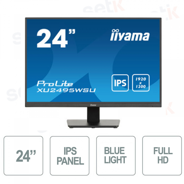 ProLite Monitor 24” IPS FULL HD 4ms Flicker Free Speaker OverDrive On/Off – IIYAMA