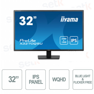 Prolite 32" IPS WQHD 3ms Speaker Blue Light Flicker free monitor - IIYAMA