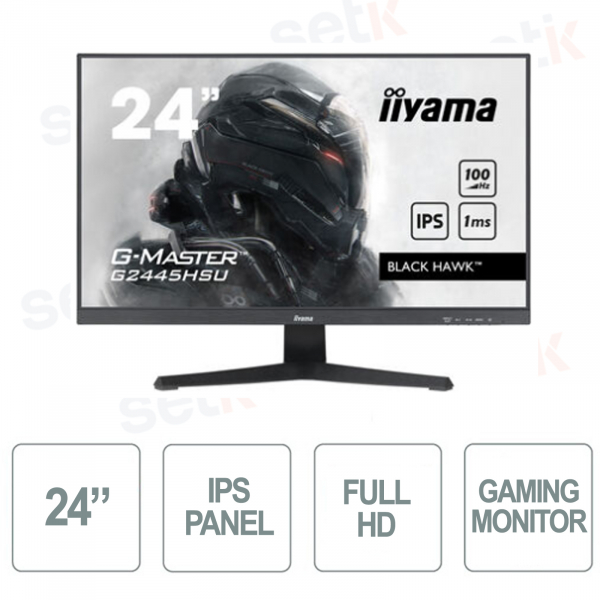 Monitor Black Hawk Gaming 24'' FULL HD G-Master G2445HSU-B1 - IIYAMA