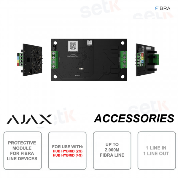 Superior LineProtect Fibra - Modulo di protezione da cortocircuiti e sabotaggi per dispositivi linea Fibra