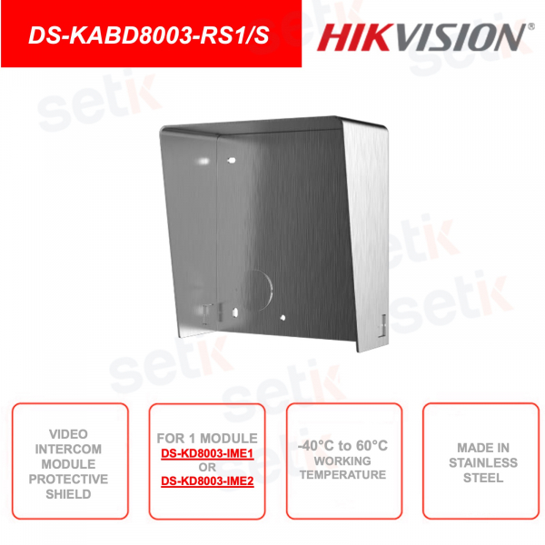 Module de protection extérieur - À utiliser avec la station d'interphone vidéo DS-KD8003-IME1 ou DS-KD8003-IME2