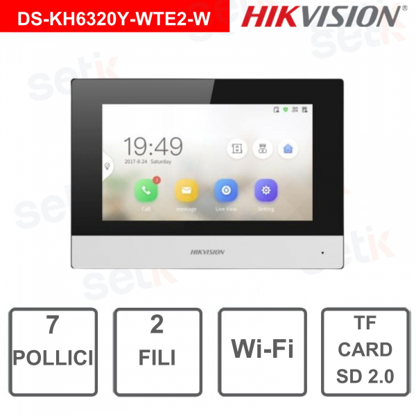 Hikvision 2 Wire WIFI Indoor Station 7 Inch Display