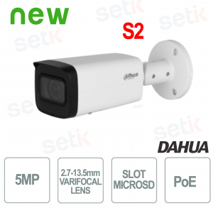 ONVIF® PoE 5MP 2,7-13,5 mm WizSense S2 Outdoor-IP-Kamera – Dahua