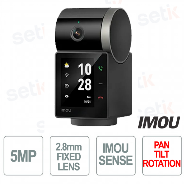Caméra intérieure sans fil Imou Rex VT 5MP PT panoramique et inclinaison - Imou Sense