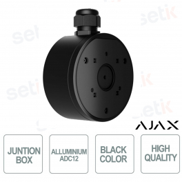 Ajax JunctionBox Nera 118×59 IP66 per Telecamere IP – Scatola di Montaggio Impermeabile Professionale