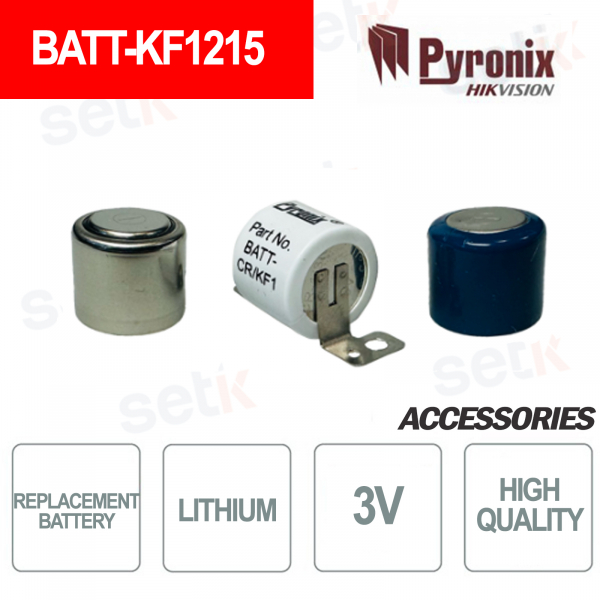 Batería de litio de repuesto Hikvision-Pyronix para control remoto inalámbrico