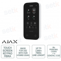 Ajax Superior Keypad TouchScreen Fibra - Tastiera Touch Screen Cablata - Colore Bianco