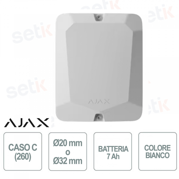 Ajax Case Fiber - Estuche C - Estuche para dispositivo - Blanco