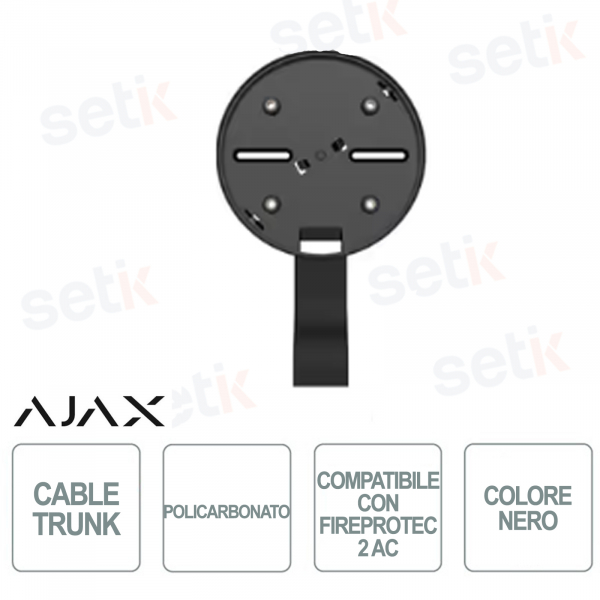 Ajax CableTrunk Noir – Accessoire de conduit de câble CA FireProtect 2