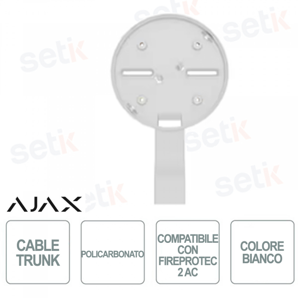 Ajax CableTrunk Bianco – Accessorio per Canalizzazione Cavi FireProtect 2 AC