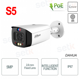 Caméra Bullet S5 Version Wizsense Analyse Vidéo Extérieure IP Onvif PoE 5MP mm Dahua