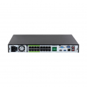 NVR IP 16 Canali PoE 32MP 4K AI 384Mbps 2HDD WizSense EI Dahua