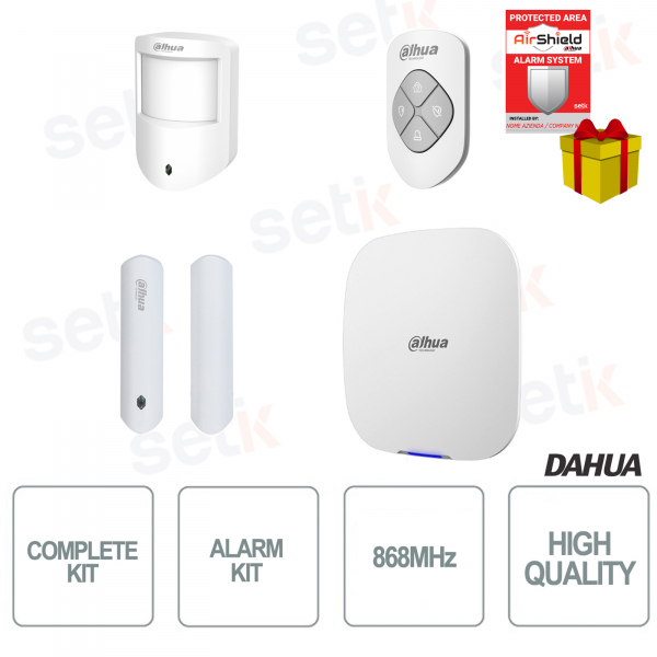 Kit de alarma completo Dahua - Frecuencia 868MHz