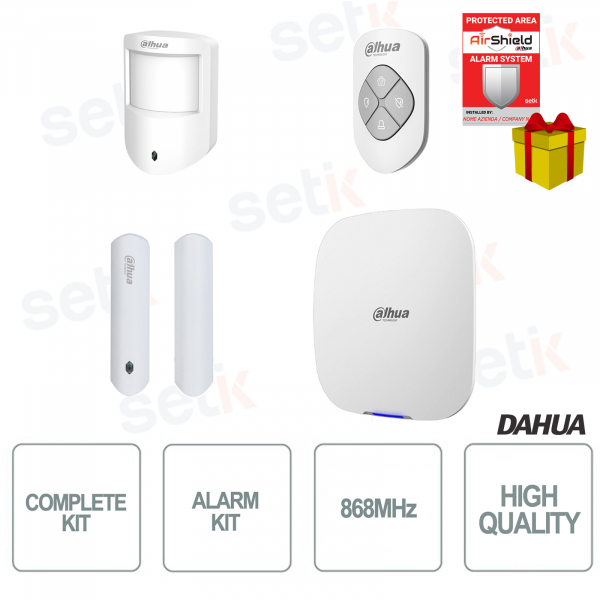 Kit de alarma completo Dahua - Frecuencia 868MHz