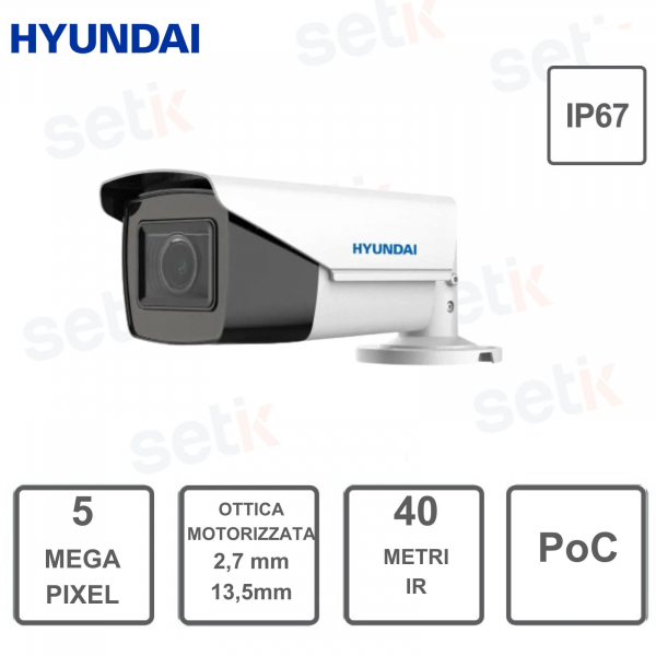Telecamera Hyundai 4in1 - 5 MP - ottica motorizzata 2.7-13.5mm