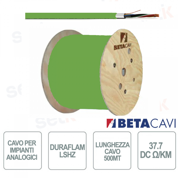 HD 4205 C_WF500 - Cable for analogue video surveillance systems - Cable length 500 m - Beta Cavi