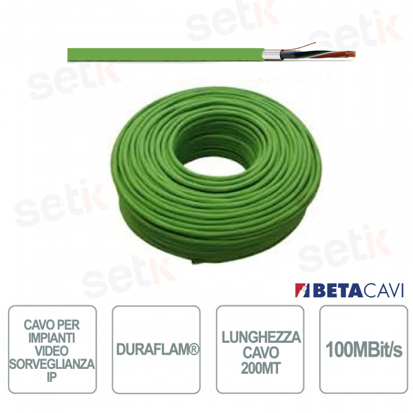 HD IP 3220_SF200 - Cable for IP video surveillance systems - Cable length 200 m - Beta Cavi