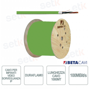 HD IP 3220_WF1000 - Cable for IP video surveillance systems - Cable length 1000 m - Beta Cavi