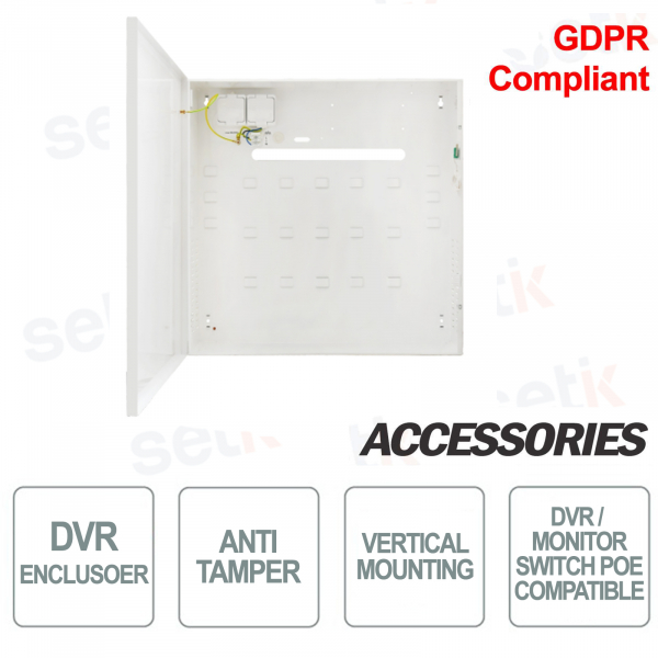 Caja contenedora metálica Pulsar DVR/Monitor/RACK - Vertical blanco