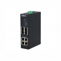 Switch Industrial 8 puertos PoE reforzado 4 puertos + 4 SFP 1000 Mbps - Dahua