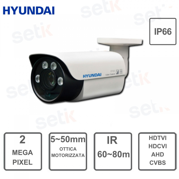 4in1 4MP motorisierte optische Bullet-Kamera 5-50mm - Hyundai