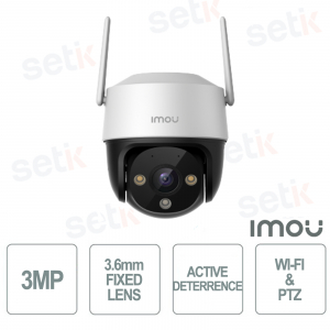 Cruiser 2C Wireless IP Camera 3MP 2K Full Color 3.6mm PTZ and WI-FI - Imou