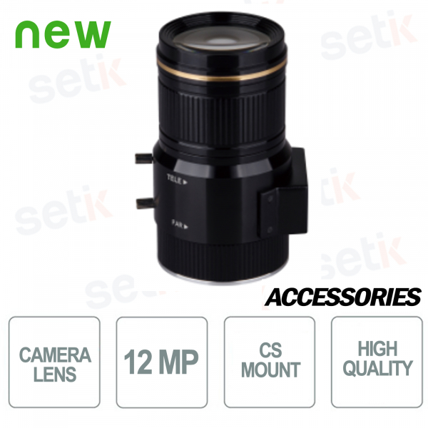 Objectif à focale variable manuelle pour caméras de surveillance 12MP 1/1,7" 10,5-42 mm, correction IR - Dahua