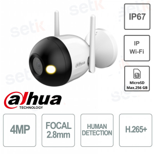 Telecamera bullet - 4MP Wi-Fi - ottica 3.6MM - Dahua