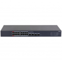Network switch 16 PoE ports + 2 10/100/1000 RJ45 ports + 2 SFP 1000 ports Cloud Managed Series Dahua