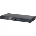 Switch di rete 16 Porte PoE + 2 Porte 10/100/1000 RJ45 + 2 porte SFP 1000 Serie Cloud Managed Dahua