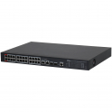 Switch di rete 24 PoE Managed Gigabit - 28 Porte - 2 RJ45 - 2 SFP - Fino a 250M - Dahua