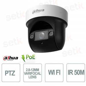 Telecamera PTZ 2MP WiFi IP WizSense dome varifocal 2.8-12 mm IR 50m - Dahua