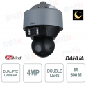 WizMind Dual-PTZ Starlight Camera - 4MP - Dahua