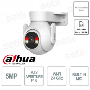WIFI wireless camera - 5MP - Microphone - IR 30m - Picoo Series - Dahua