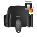 Kit d'alarme sans fil GPRS / Ethernet professionnel AJAX - 4G - Noir